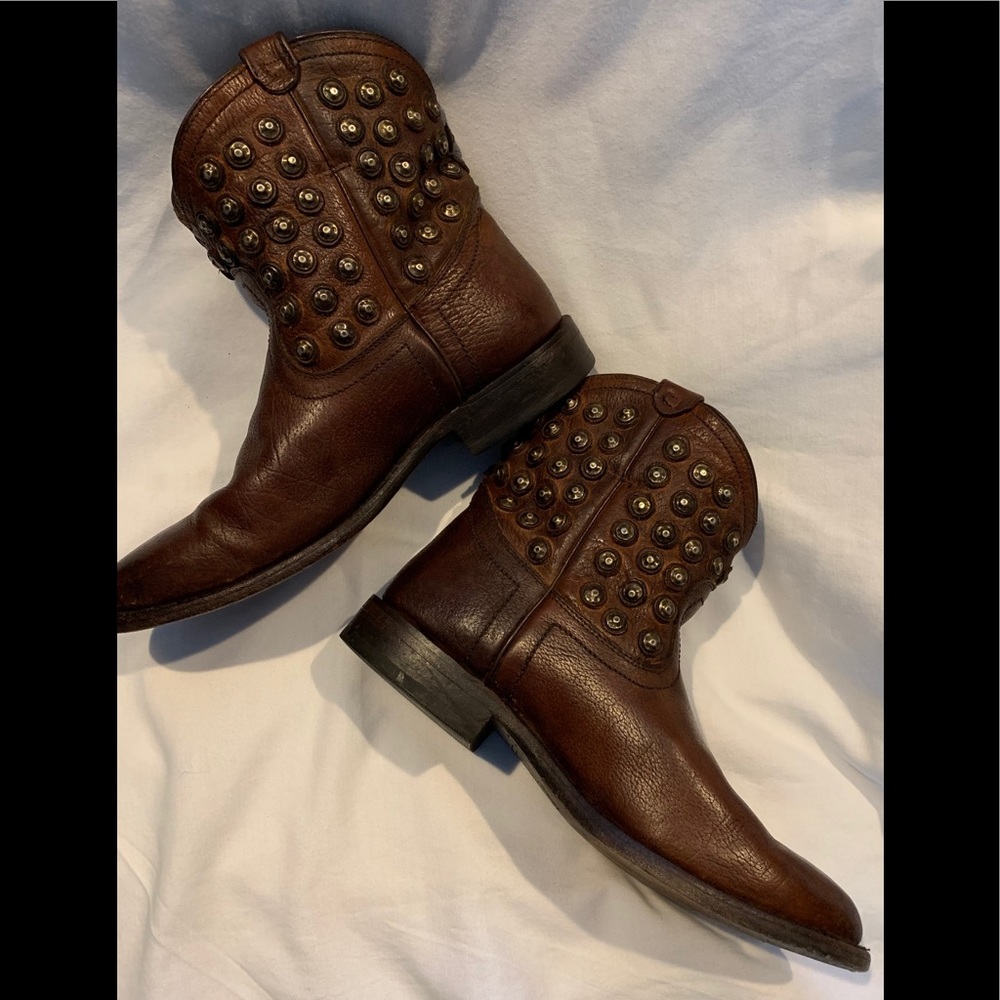 Women’s Sz7 FRYE Wyatt Disc Leather Short Boot